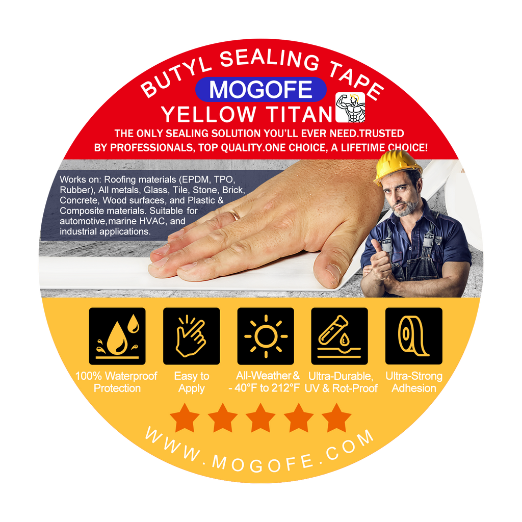MOGOFE Yellow Titan Standard white tape package cover